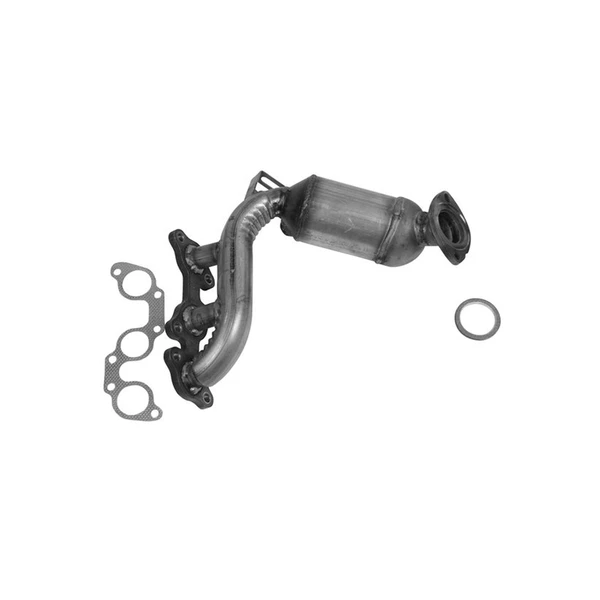 AP Emissions 641290 Catalytic Converter with Integrated Exhaust Manifold, Rear Side