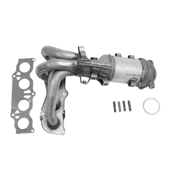 AP Emissions 641303 Catalytic Converter with Integrated Exhaust Manifold, Front Side