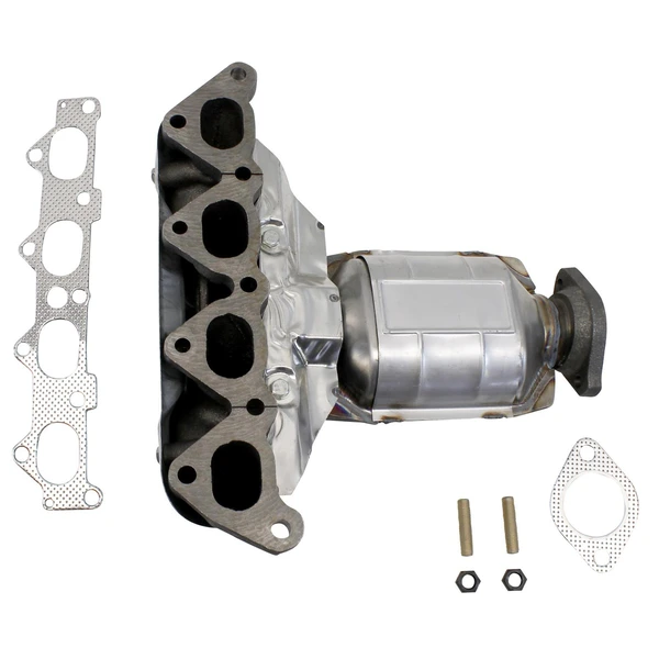 AP Emissions 641344 Catalytic Converter with Integrated Exhaust Manifold, Front Side