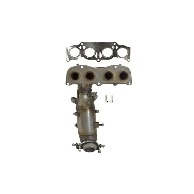 AP Emissions 641342 Catalytic Converter with Integrated Exhaust Manifold, Front Side