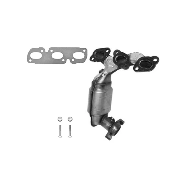 AP Emissions 641386 Catalytic Converter with Integrated Exhaust Manifold, Front Left Driver Side