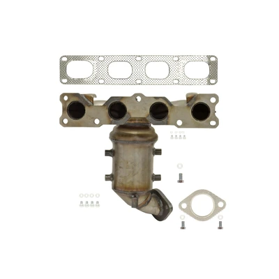AP Emissions 641461 Catalytic Converter with Integrated Exhaust Manifold, Front Side