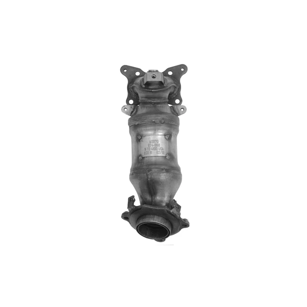 AP Emissions 641499 Catalytic Converter with Integrated Exhaust Manifold, Front Side