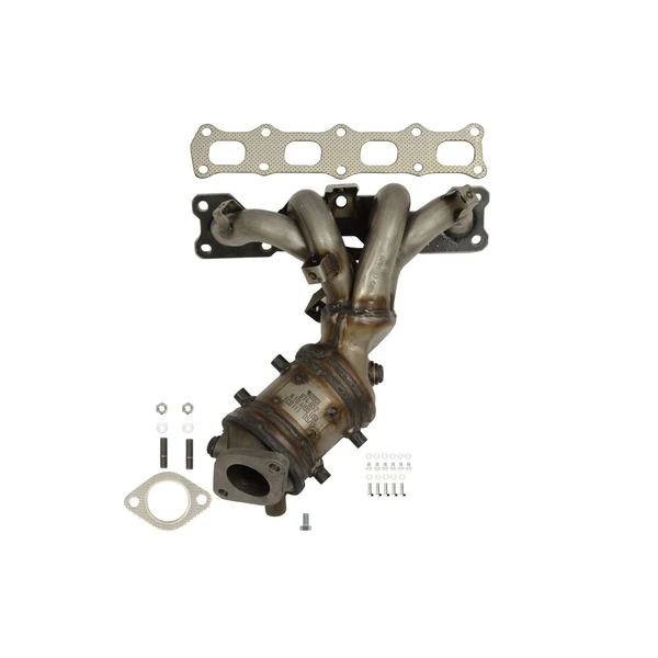 AP Emissions 641505 Catalytic Converter with Integrated Exhaust Manifold, Front Side