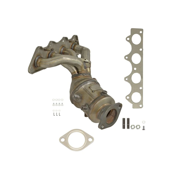 AP Emissions 641502 Catalytic Converter with Integrated Exhaust Manifold, Front Side