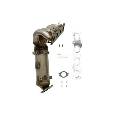 AP Emissions 641513 Catalytic Converter with Integrated Exhaust Manifold, Front Side