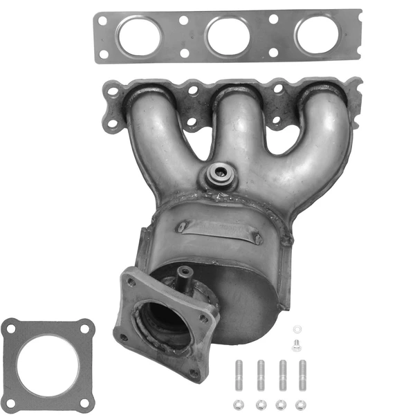 AP Emissions 641536 Catalytic Converter with Integrated Exhaust Manifold, Front Left Driver Side