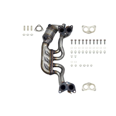 AP Emissions 641559 Catalytic Converter with Integrated Exhaust Manifold, Front Side