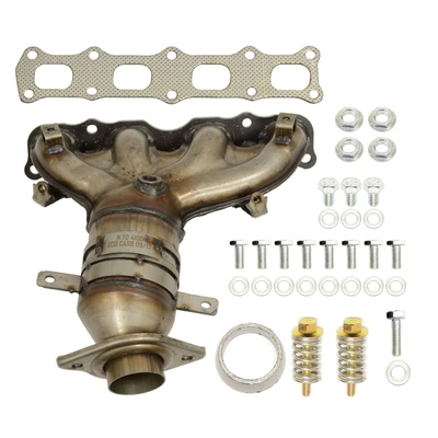 AP Emissions 641551 Catalytic Converter with Integrated Exhaust Manifold, Front Side