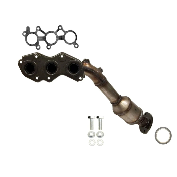AP Emissions 641571 Catalytic Converter with Integrated Exhaust Manifold, Front Right Passenger Side