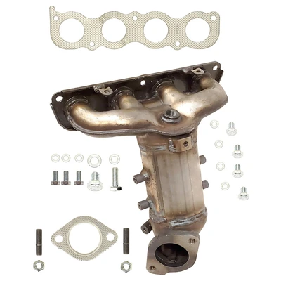 AP Emissions 641618 Catalytic Converter with Integrated Exhaust Manifold, Front Side