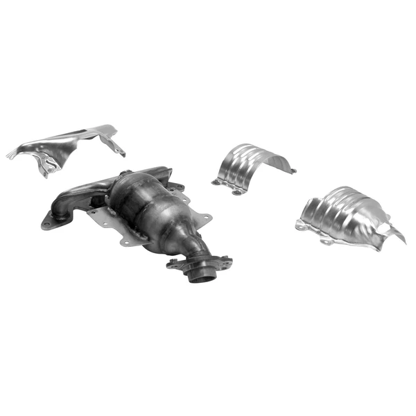 AP Emissions 642281 Catalytic Converter with Integrated Exhaust Manifold, Front Side