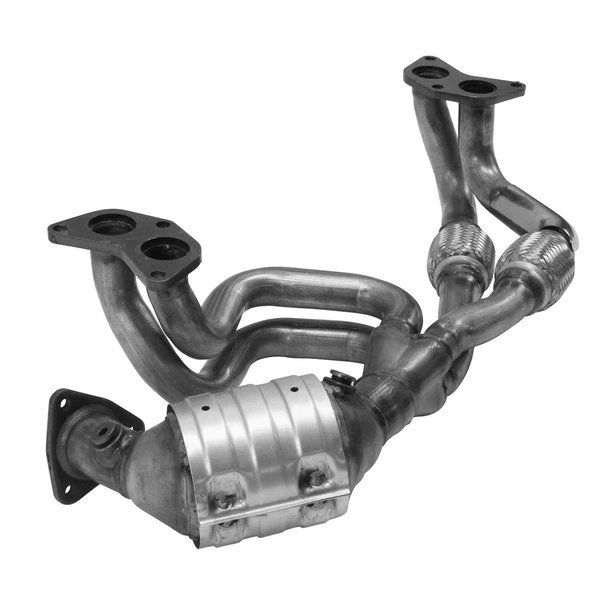 AP Emissions 642803 Catalytic Converter with Integrated Exhaust Manifold, Front Side