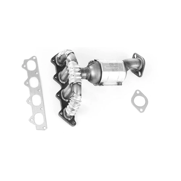 AP Emissions 751082 Catalytic Converter with Integrated Exhaust Manifold, Front Side