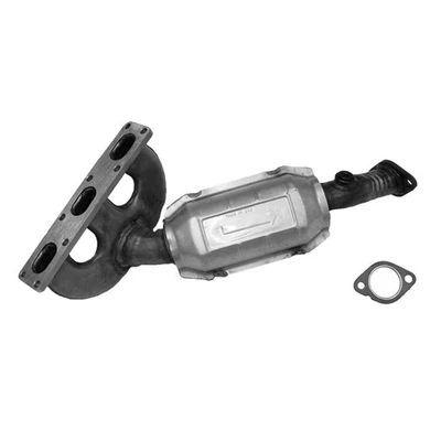AP Emissions 770376 Catalytic Converter with Integrated Exhaust Manifold, Rear Side