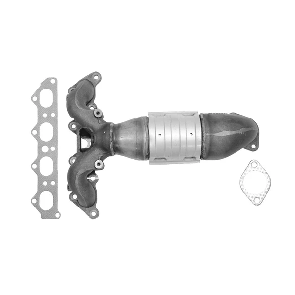 AP Emissions 771062 Catalytic Converter with Integrated Exhaust Manifold, Front Side