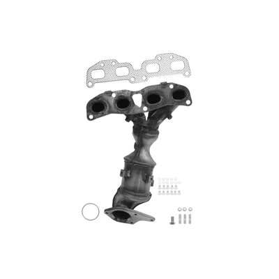 AP Emissions 771092 Catalytic Converter with Integrated Exhaust Manifold, Front Side