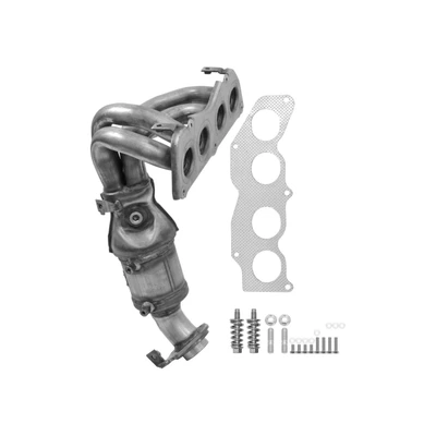 AP Emissions 771119 Catalytic Converter with Integrated Exhaust Manifold, Front Side