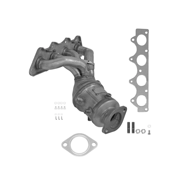 AP Emissions 771138 Catalytic Converter with Integrated Exhaust Manifold, Front Side