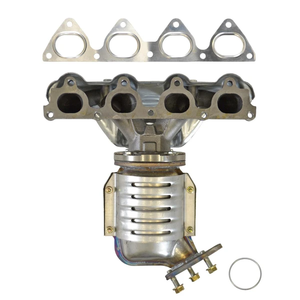 AP Emissions 840301 Catalytic Converter with Integrated Exhaust Manifold, Front Side