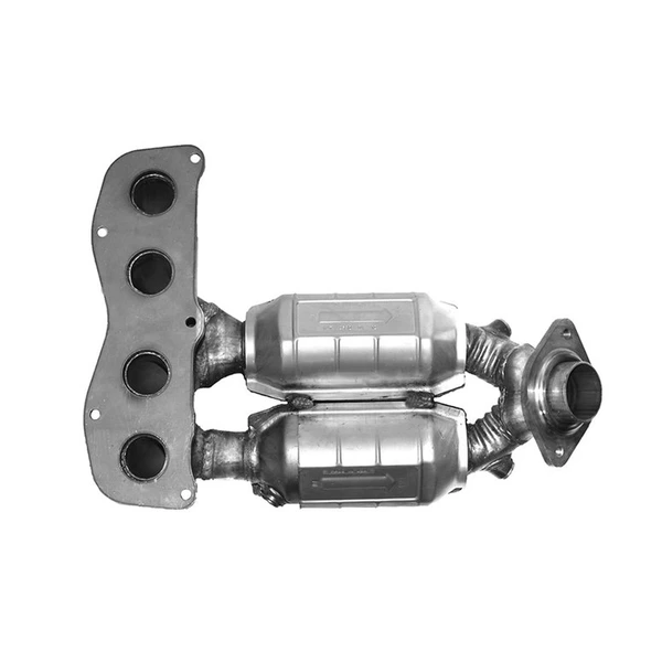 AP Emissions 912532 Catalytic Converter with Integrated Exhaust Manifold, Front Side