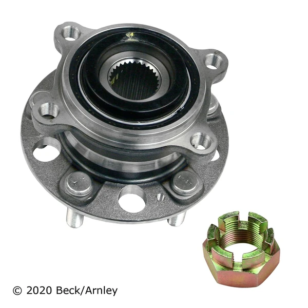 Beck/Arnley 051-6308 Wheel Bearing and Hub Assembly, Rear Side