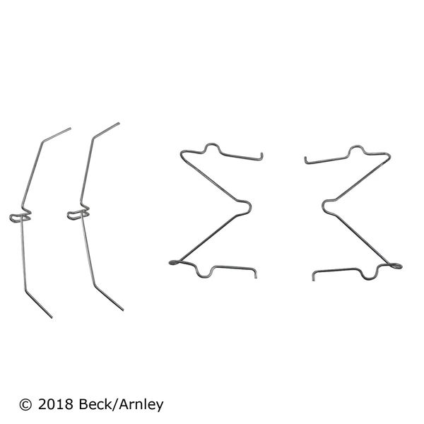 Beck/Arnley 084-0876 Disc Brake Hardware Kit, Front Side