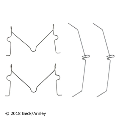 Beck/Arnley 084-1372 Disc Brake Hardware Kit, Front Side