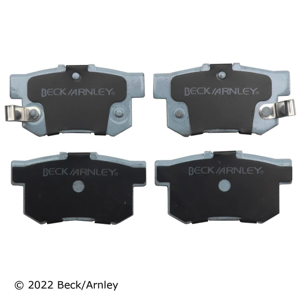 Beck/Arnley 085-1498 Disc Brake Pad Set, Rear Side