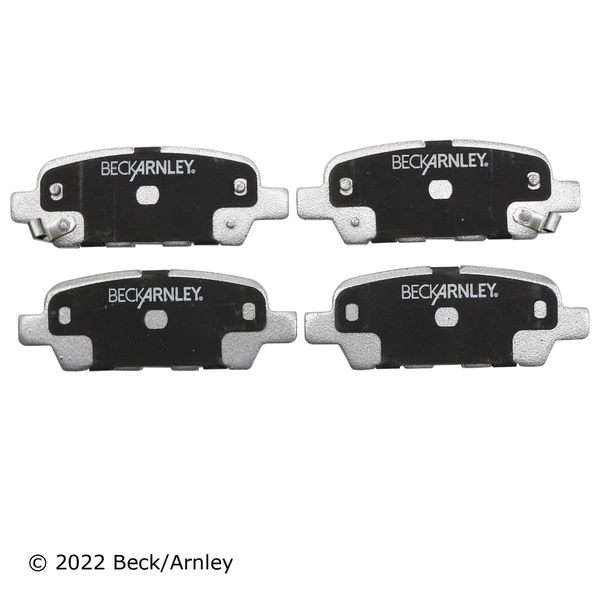 Beck/Arnley 085-1832 Disc Brake Pad Set, Rear Side