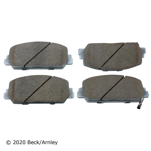 Beck/Arnley 085-1980 Disc Brake Pad Set, Front Side