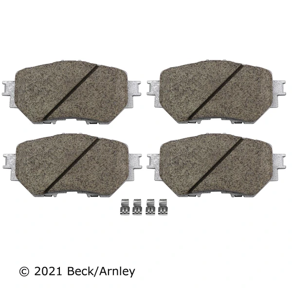 Beck/Arnley 085-2122 Disc Brake Pad Set, Front Side