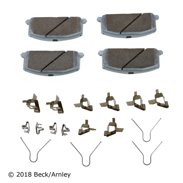 Beck/Arnley 085-6220 Disc Brake Pad Set, Front Side