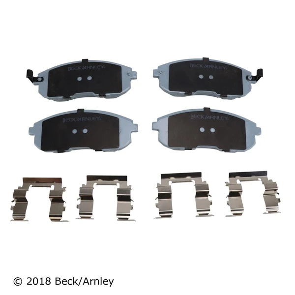 Beck/Arnley 085-6370 Disc Brake Pad Set, Front Side