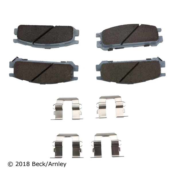 Beck/Arnley 085-6378 Disc Brake Pad Set, Rear Side