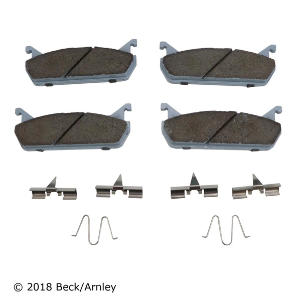 Beck/Arnley 085-6389 Disc Brake Pad Set, Rear Side
