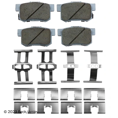 Beck/Arnley 085-6339 Disc Brake Pad Set, Rear Side