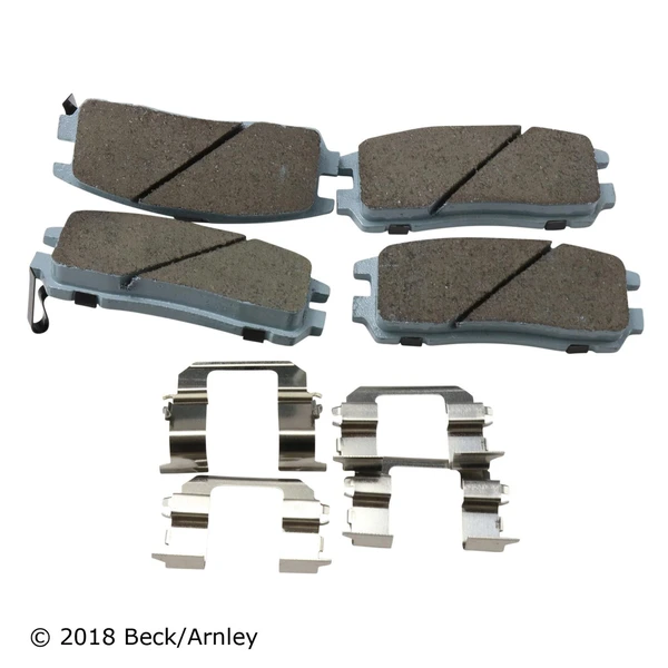 Beck/Arnley 085-6473 Disc Brake Pad Set, Rear Side