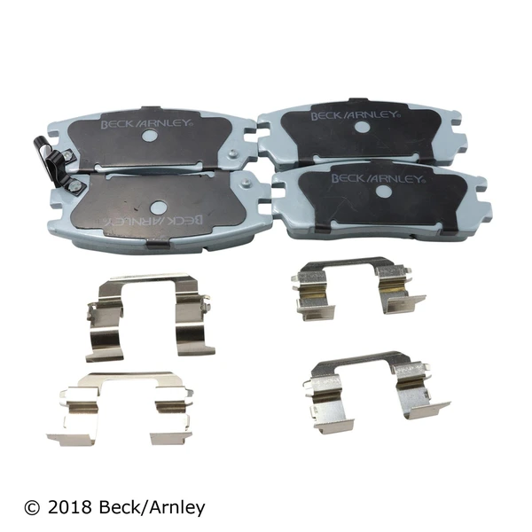 Beck/Arnley 085-6473 Disc Brake Pad Set, Rear Side