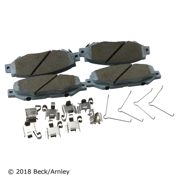Beck/Arnley 085-6496 Disc Brake Pad Set, Rear Side