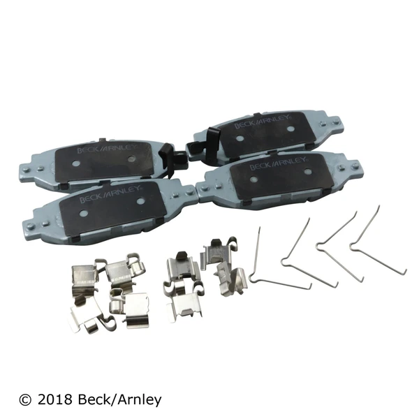 Beck/Arnley 085-6496 Disc Brake Pad Set, Rear Side