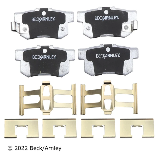 Beck/Arnley 085-6498 Disc Brake Pad Set, Rear Side