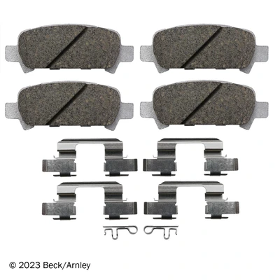 Beck/Arnley 085-6573 Disc Brake Pad Set, Rear Side