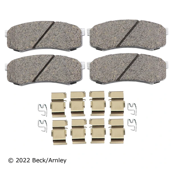 Beck/Arnley 085-6502 Disc Brake Pad Set, Rear Side
