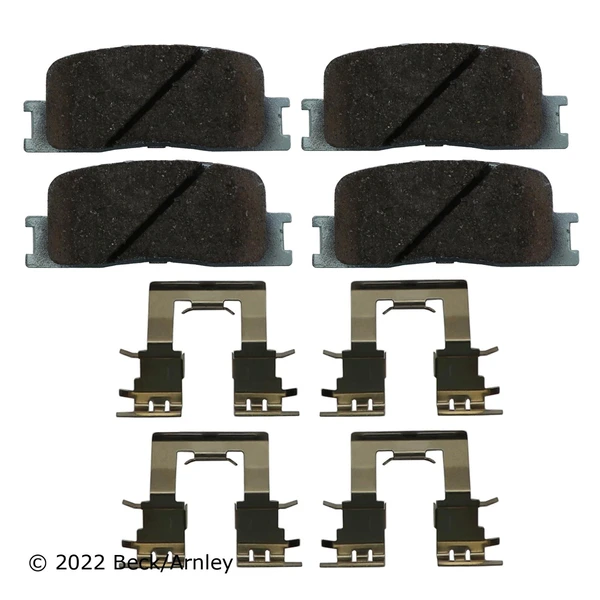 Beck/Arnley 085-6659 Disc Brake Pad Set, Rear Side