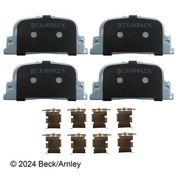 Beck/Arnley 085-6670 Disc Brake Pad Set, Rear Side