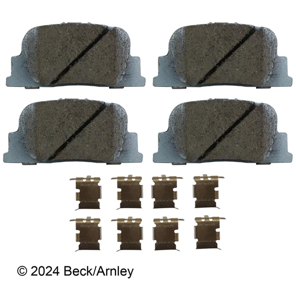 Beck/Arnley 085-6670 Disc Brake Pad Set, Rear Side