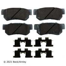 Beck/Arnley 085-6672 Disc Brake Pad Set, Rear Side