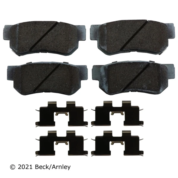 Beck/Arnley 085-6672 Disc Brake Pad Set, Rear Side