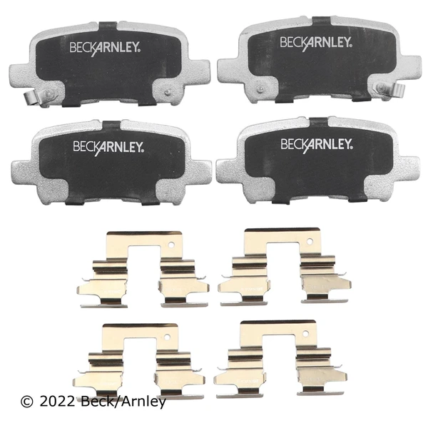 Beck/Arnley 085-6677 Disc Brake Pad Set, Rear Side